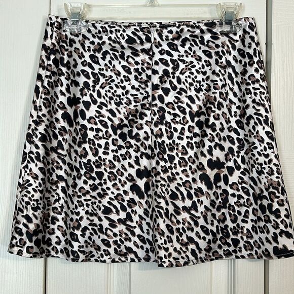 PRINCESS POLLY Size 4 JEMIMA GRACE Leopard Animal Print Mini Skirt Brown Black - Picture 5 of 9